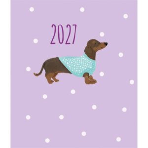 Dachshund Square Pocket Diary 2027