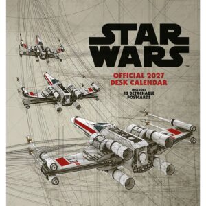 Disney Star Wars Easel Desk Calendar 2027