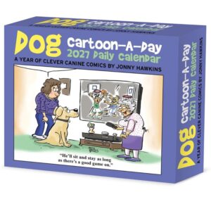 Dog Cartoon A Day Desk Calendar 2027