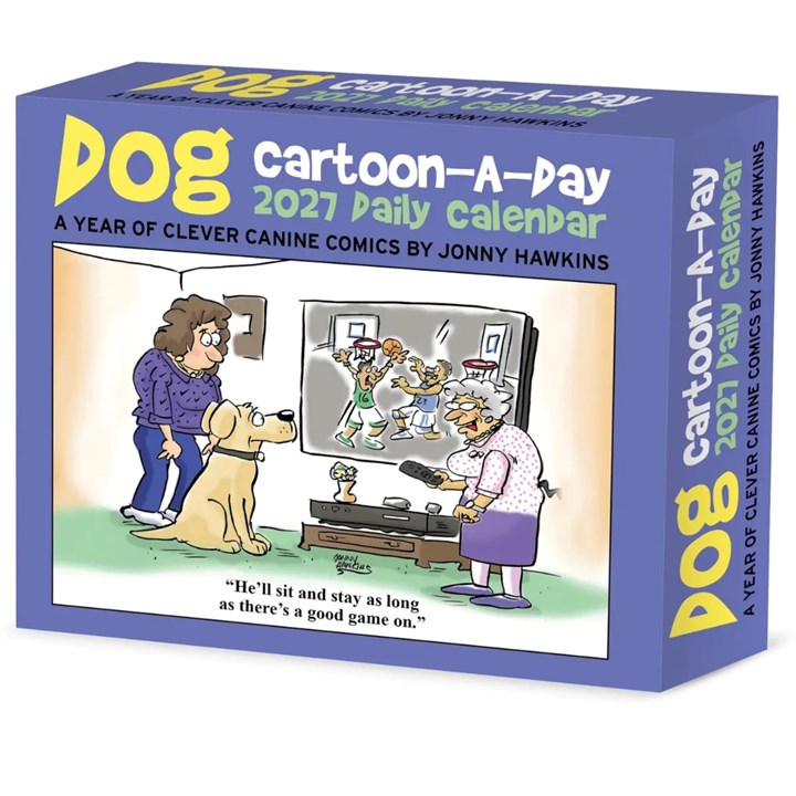 Dog Cartoon A Day Desk Calendar 2027