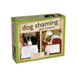 Dog Shaming Desk Calendar 2027