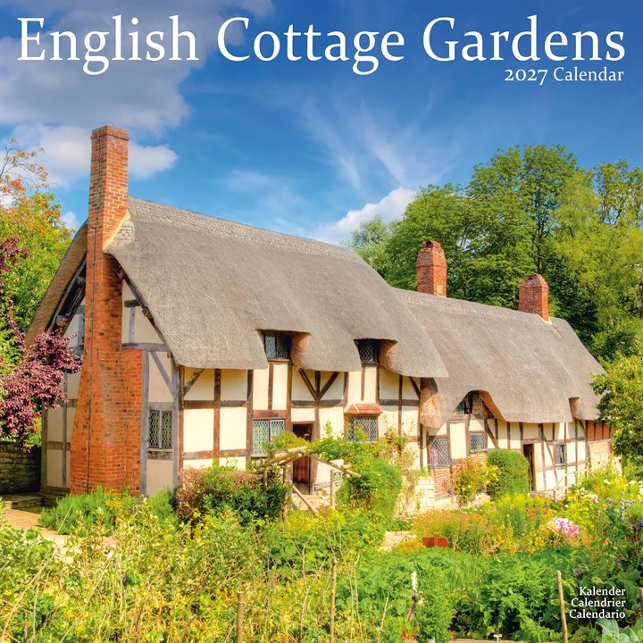 English Cottage Gardens Calendar 2027