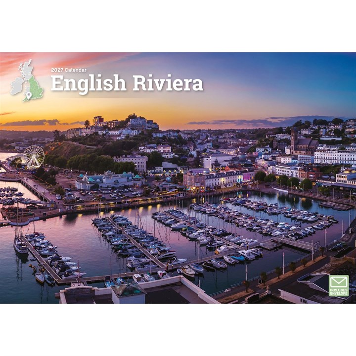 English Riviera A4 Calendar 2027