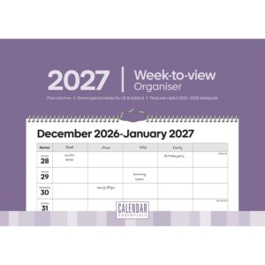 Essential A4 Week-to-View Family Organiser 2027