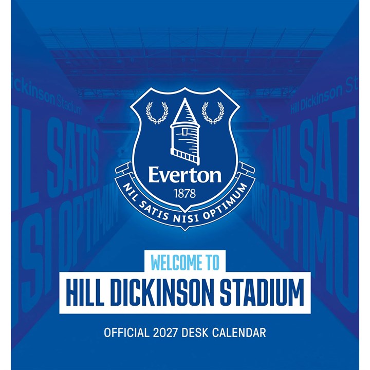 Everton FC Easel Desk Calendar 2027