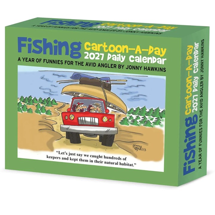 Fishing Cartoon A Day Desk Calendar 2027