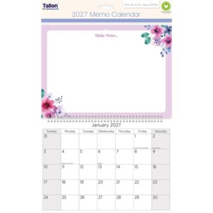 Floral Corners Memo Calendar 2027