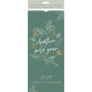 Floral Slim Family Planner 2027