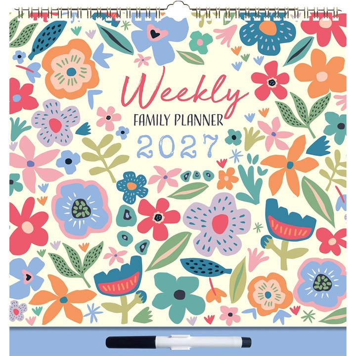 Floral Week to View Family Organiser 2027