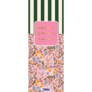 Flowers & Stripes Slim Calendar 2027