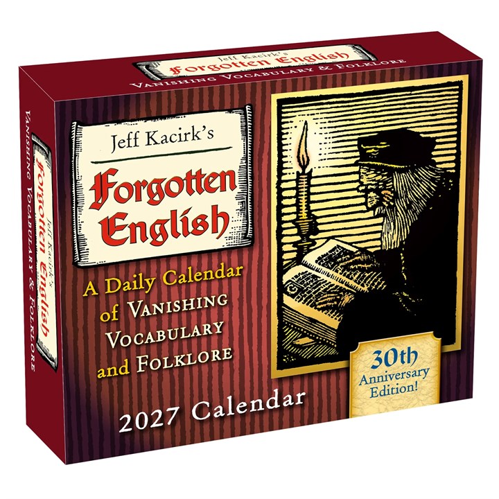 Forgotten English Desk Calendar 2027