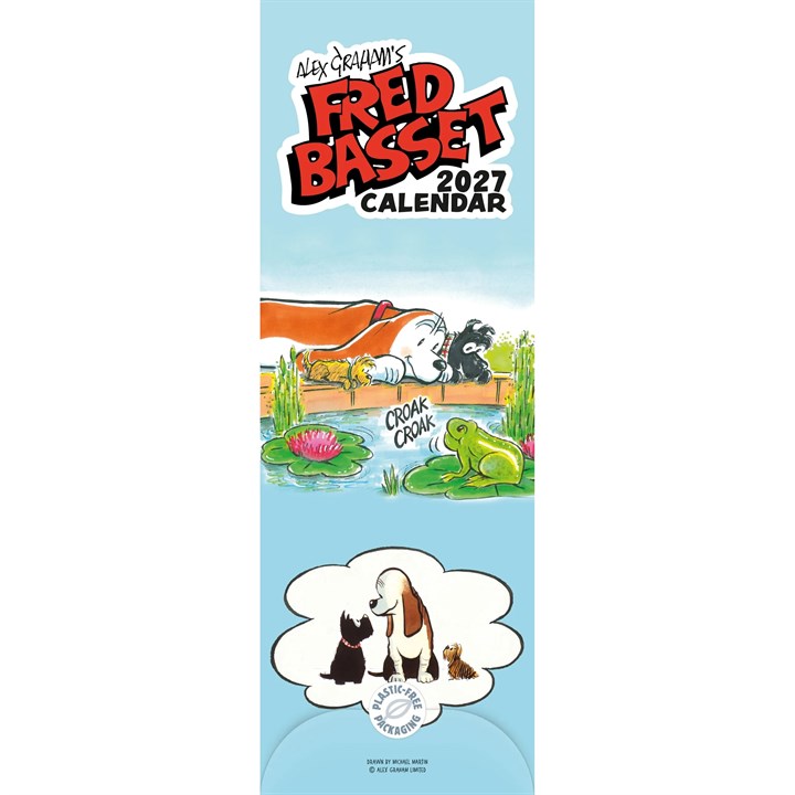 Fred Basset Slim Calendar 2027