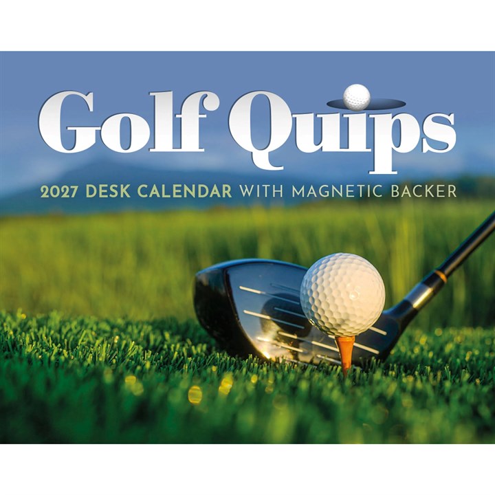 Golf Quips Mini Desk Calendar 2027