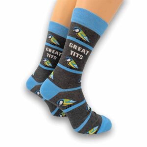 Great Tits Socks - Size 7 - 11