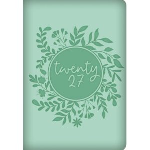 Green Embossed A7 Diary 2027