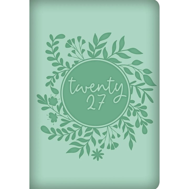 Green Embossed A7 Diary 2027