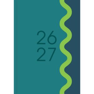 Green Vibrant Academic Day To View A5 Diary 2026 - 2027