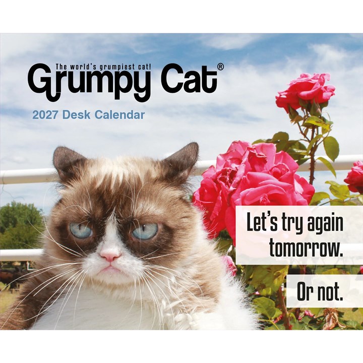 Grumpy Cat Desk Calendar 2027
