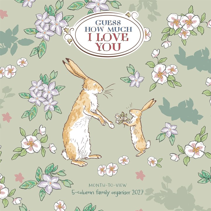 Guess How Much I Love You Month to View Family Organiser 2027