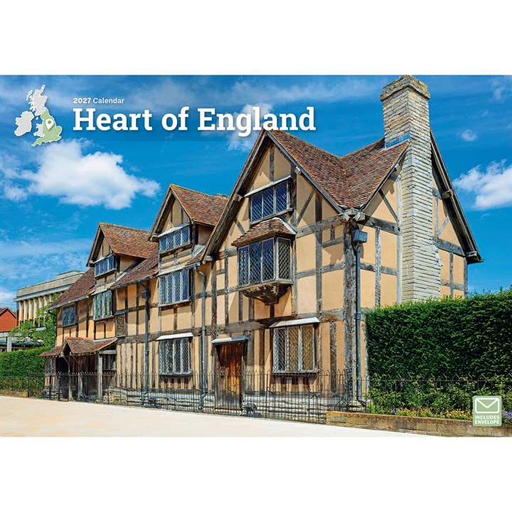Heart Of England A4 Calendar 2027