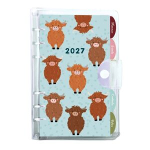 Highland Cows A6 Diary 2027