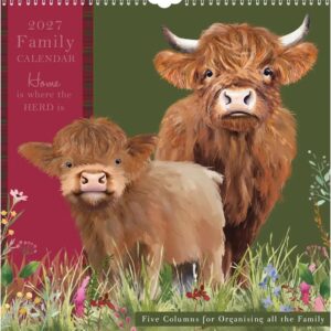 Highland Cows Family Organiser 2027