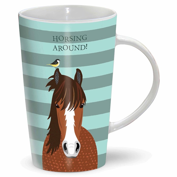 Horsing Around Latte Mug