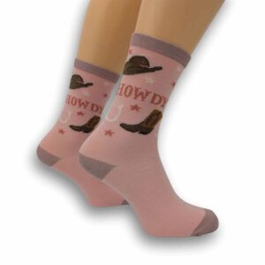 Howdy Cowgirl Socks - Size 4 - 8