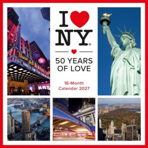 I Love NY City Colour Calendar 2027