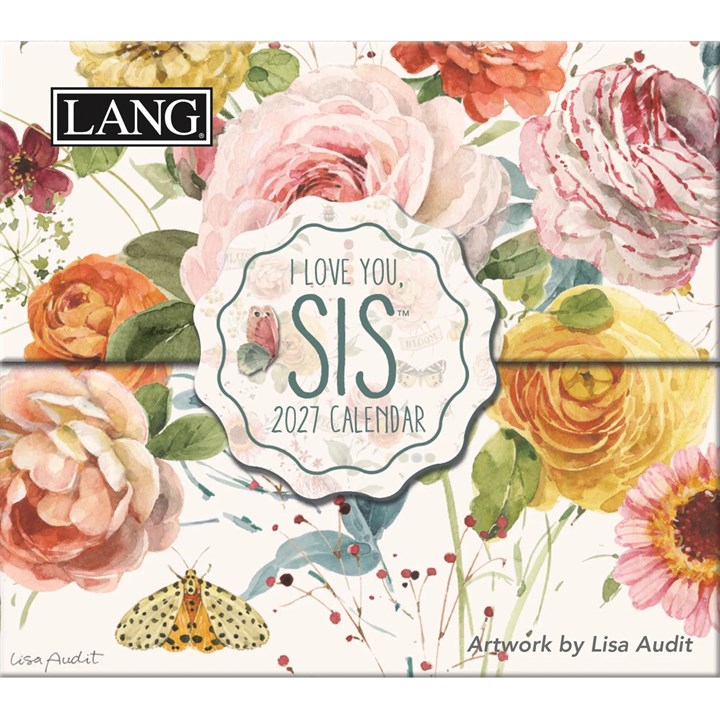 I Love You Sis Mini Desk Calendar 2027