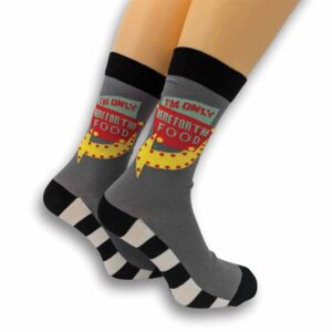 I'm Only Here For the Food Socks - Size 7 - 11