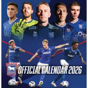 Ipswich Town FC Easel Desk Calendar 2026