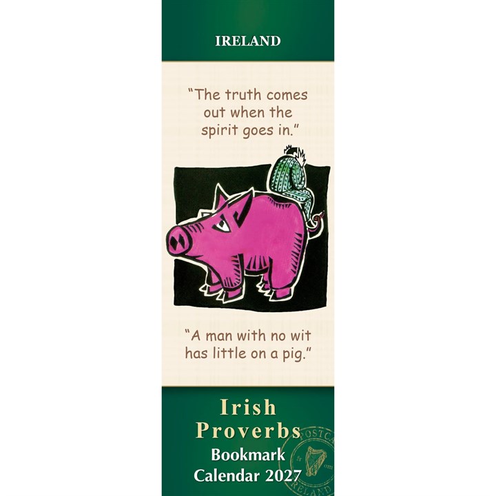 Irish Proverbs Bookmark Calendar 2027