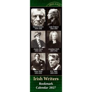 Irish Writers Bookmark Calendar 2027
