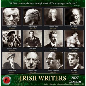 Irish Writers Mini Calendar 2027