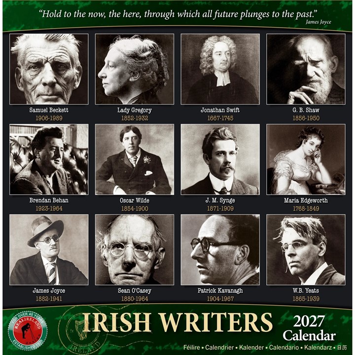 Irish Writers Mini Calendar 2027