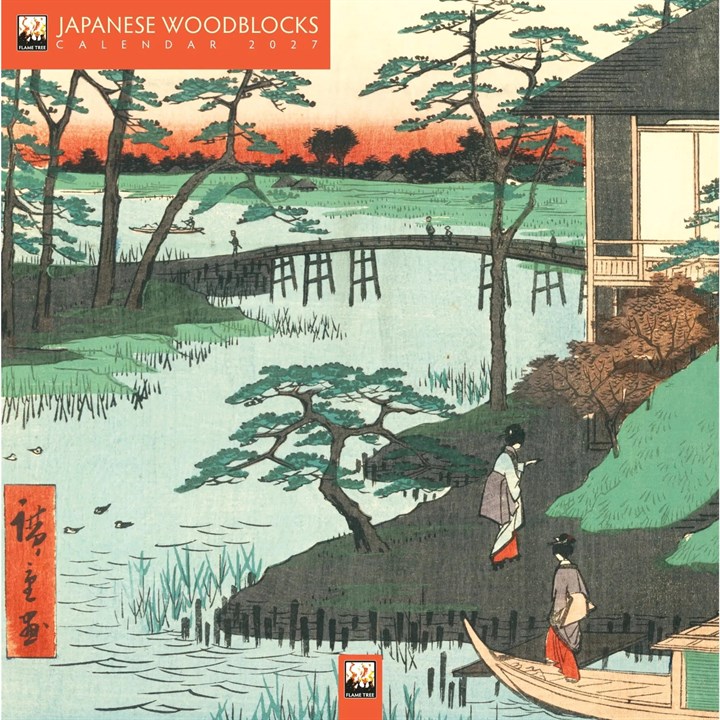 Japanese Woodblocks Mini Calendar 2027