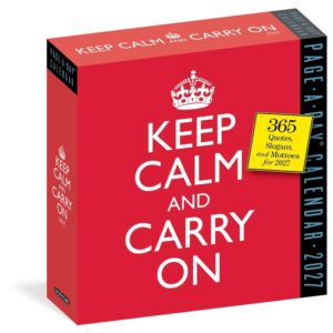 Keep Calm And Carry On Desk Calendar 2027