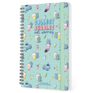 Kitty Bubble Tea Large Week-To-View Spiral A5 Diary 2027