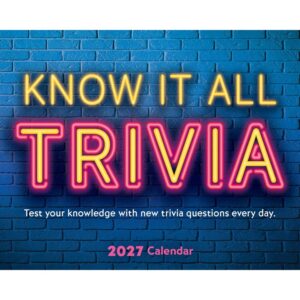 Know it All Trivia Desk Calendar 2027