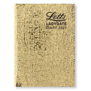 Ladydate with Pencil Gold A7 Diary 2027