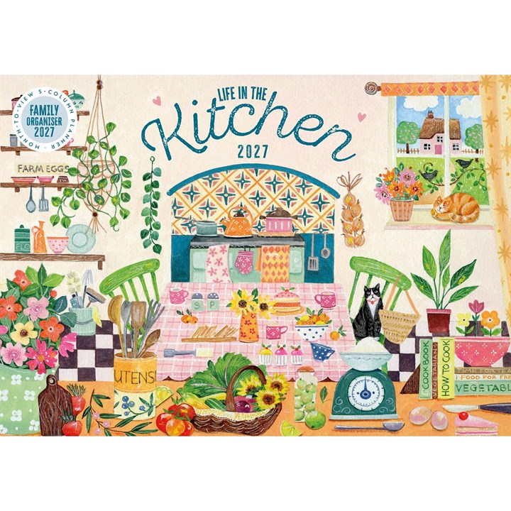 Life In The Kitchen A4 Family Organiser 2027