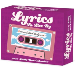 Lyrics to Live By Desk Calendar 2027