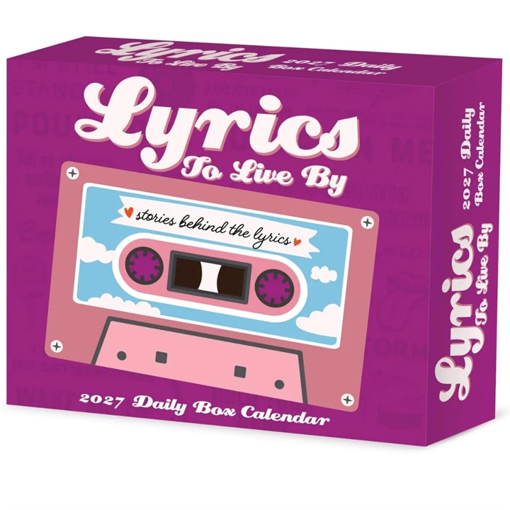 Lyrics to Live By Desk Calendar 2027