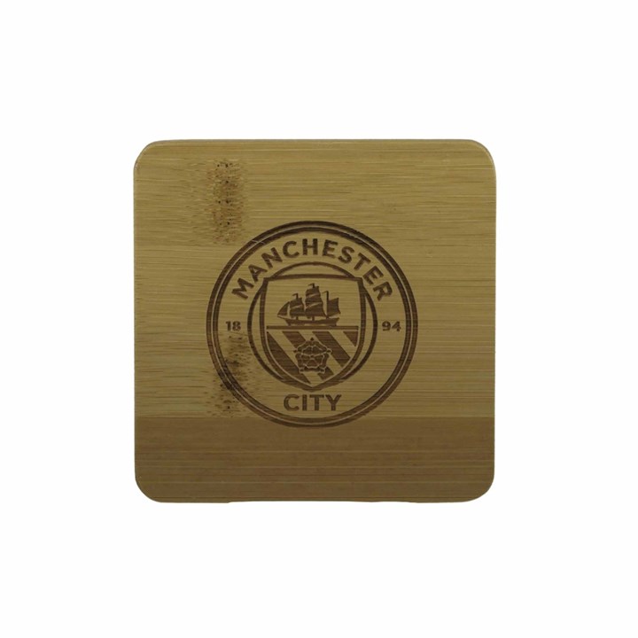 Manchester City FC Bamboo Coaster