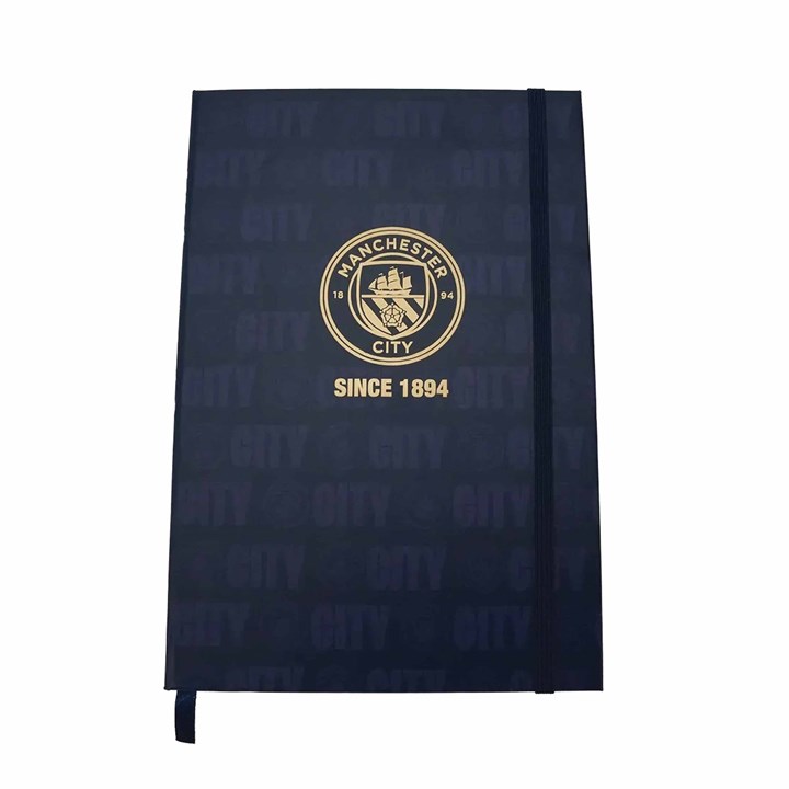 Manchester City FC Gold Crest A5 Notebook