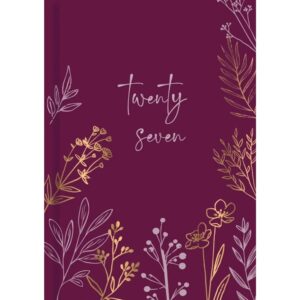 Maroon Floral Meadow A7 Diary 2027