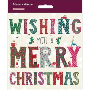 Merry Christmas Mini Traditional Advent Card
