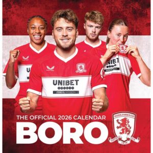 Middlesbrough FC Easel Desk Calendar 2026