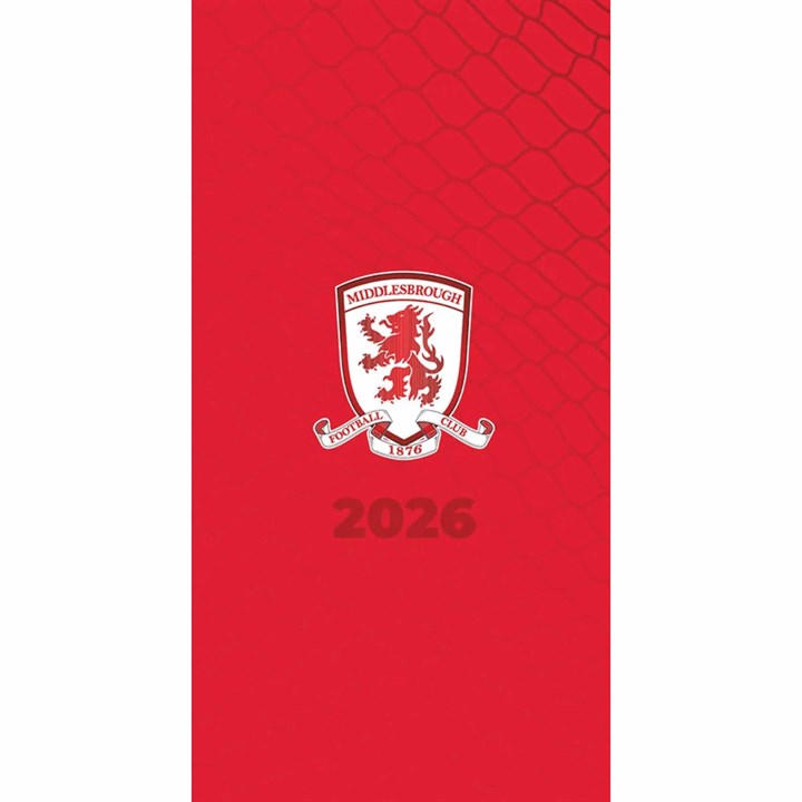 Middlesbrough FC Slim Diary 2026